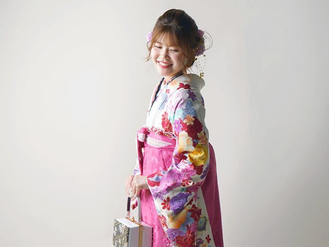 北見 いわぶち 卒業袴 卒業写真