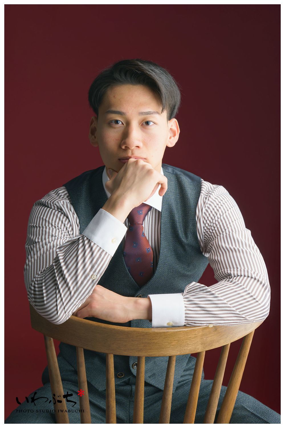 北見　いわぶち　成人写真　男の成人式　成人紋付