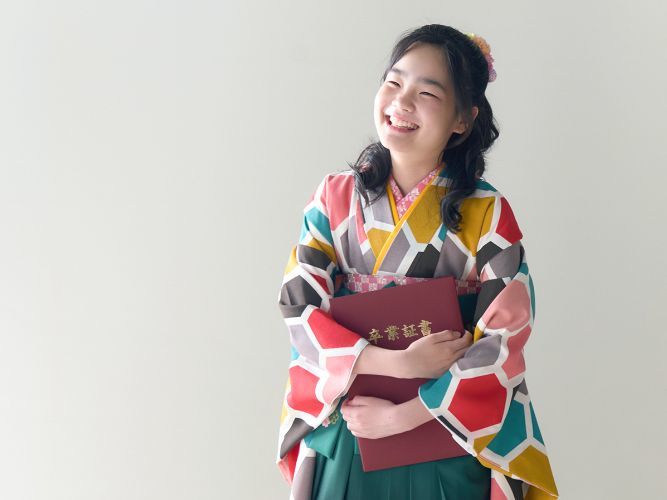 北見　いわぶち　小学生卒業袴